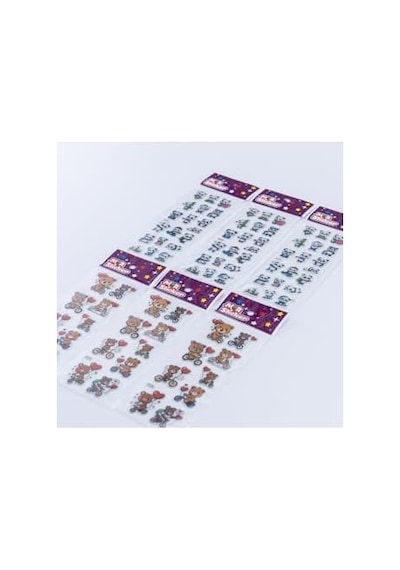 6 Adet Kabartmalı Yapışkan Sticker, Sevimli Panda Ve Ayılar