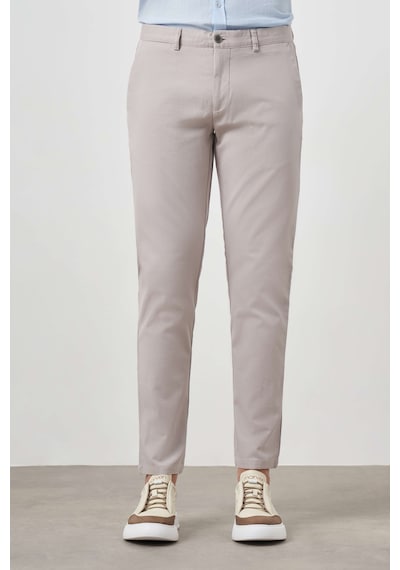 Morven Erkek Taş Yazlık Pamuk Yan Cep Slim Fit Chino Pantolon 25ys003004870 Taş