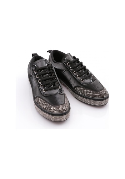 Dgn 2411 Kadin Sneaker Ayakkabi 2411-1571-R1589 Siyah - Gümüş