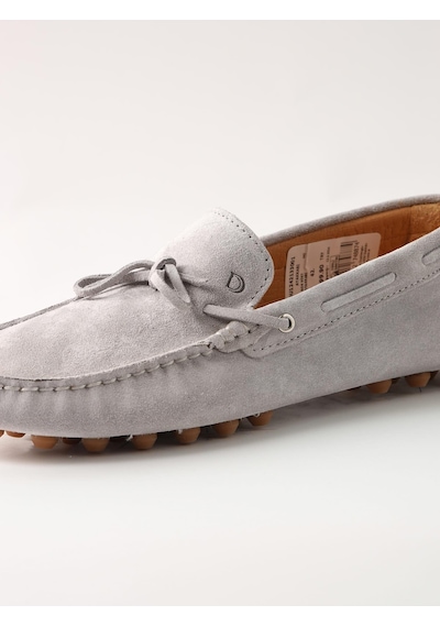 Dufy Gri Erkek Süet Loafer Ayakkabı - 105710-gri Gri