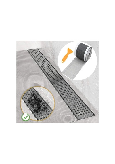 Mucit Home 10 Cm 4 Metre Çok Amaçlı Gider Süzgeci Sineklik Tamir Kiti Saç Kıl Tüy Tutucu 10'lu Set