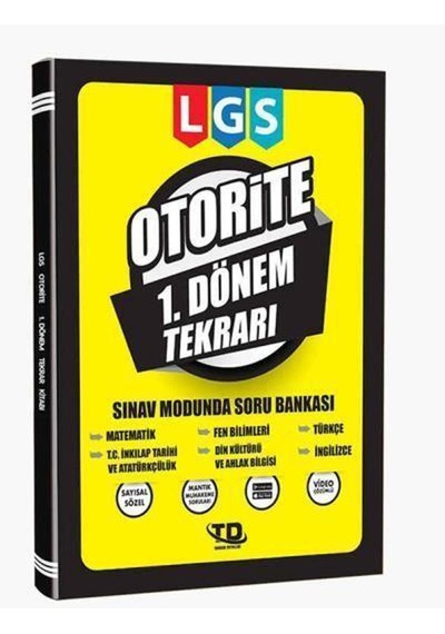 Tandem Yayınları 8. Sınıf Lgs Otorite 1. Dönem Tekrar Kitabı