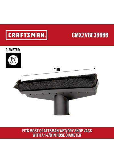 Craftsman Cmxzvbe38666 Zemin Fırçası Islak/kuru Süpürge Başlığı 3,8 Cm