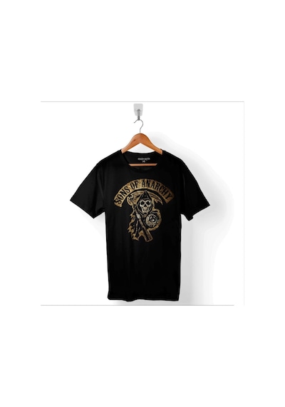 Anarşi Eylem I How To Draw The Sons Of Anarchy Baskılı Tişört Unisex T-shirt 001