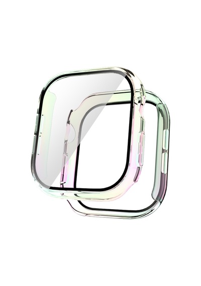 Apple Uyumlu Watch 10 42 MM Kasa Koruyucu Sert Pc Electroplatink Çerçeveli Ekran Gard 36 Rose Gold