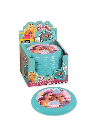 Barbie Frizbi Pembe Lisanslı Kız Çocuk Bahçe Deniz Plaj Oyuncak 1 Adet