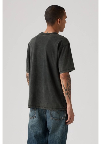Levi's Eskitme Görünümlü Koyu Siyah Red Tab Vintage T-shirt-16489