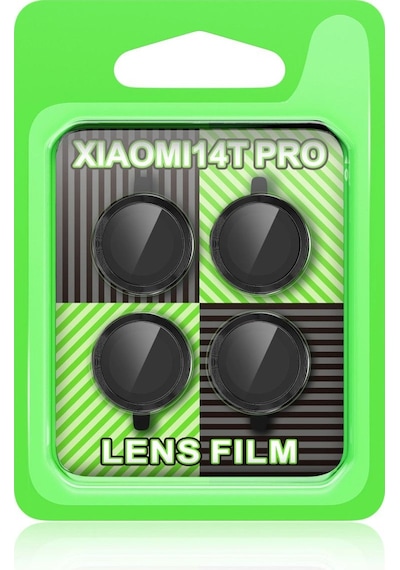 Xiaomi Mi 14t Pro Raze Metal Kamera Lens - Siyah Renkli
