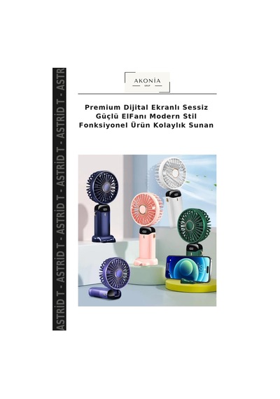 Premium Dijital Ekranlı Sessiz Güçlü Elfanı Modern Stil Fonksiyonel Ürün Kolaylık Sunan