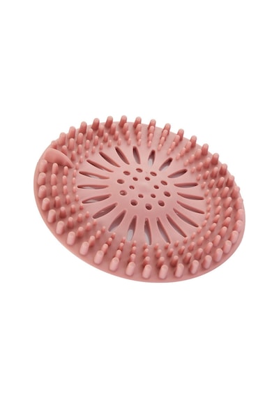 Yuvarlak Lavabo Ve Küvet Süzgeci, Lavabo Tıkacı Gider Koruyucu Pembe Renk 1 Adet M-140 Silikon Diğer