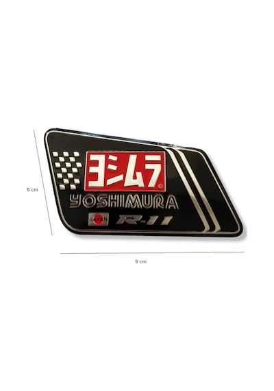 Motosiklet Egsoz Sticker Yanmaz Metal Yoshımura Etiket