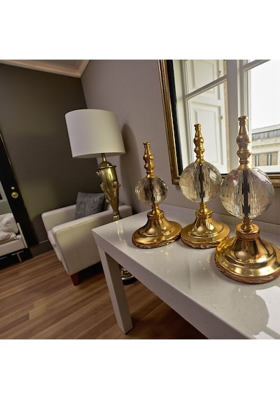 Gold Kristal Cam Dekoratif Obje