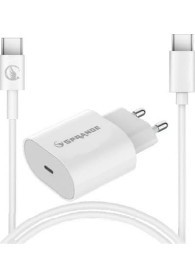 Sprange P-t18 25w Usb-c Pd Hızlı Şarj Başlık Ve Data Kablosu