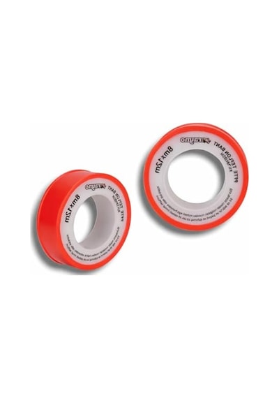 Rayno Ptfe Teflon Bant 8mm X 12m Su Ve Gaz Tesisatı İçin Sızdırmazlık Bandı Yüksek Dayanım