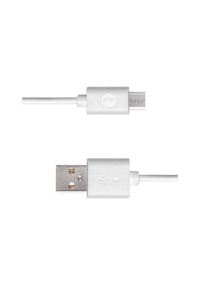 Taks Micro Usb Şarj Kablosu Beyaz 100 CM