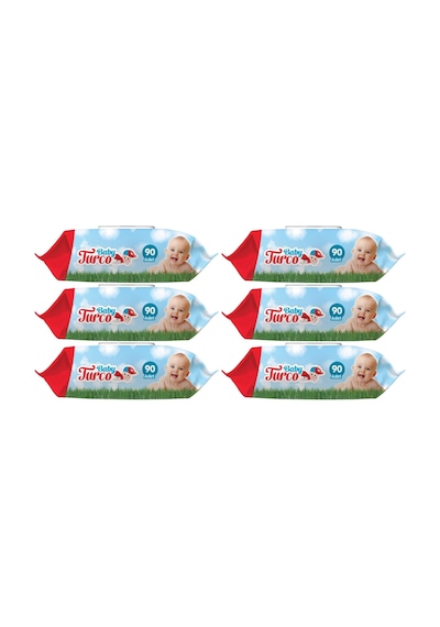 Baby Turco Klasik Islak Havlu Mendil 6 X 90'Lı