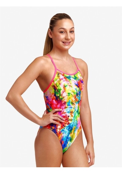 Funkita Ss Out Trumped Kız Çocuk Antrenman Mayo, İnce Askılı 001
