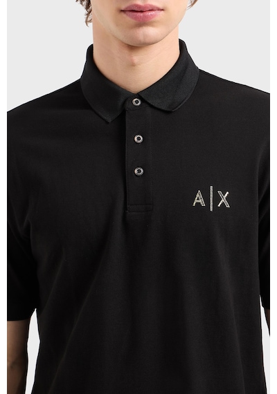 Armani Exchange Erkek Polo Yaka T Shirt Xm000330 Af10366 Uc001 Siyah Siyah
