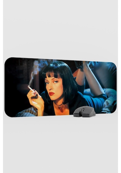 Pulp Fiction Ucuz Roman Tarantino V1 70x30 Xl Gaming Kauçuk Kaymaz Taban Mouse Pad Fare Altlığı