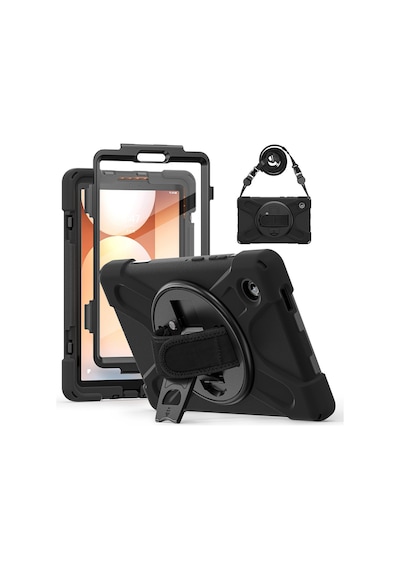 Samsung Galaxy Uyumlu Tab A11 Plus 11inç Defender Askılı Zırhlı Tank Case X230 X235 X236b Kılıf