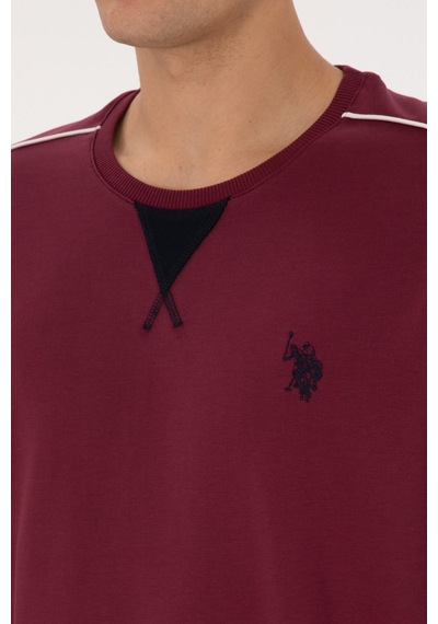 U.s. Polo Assn. Erkek Vişne Pijama Takım 50318594-vr223 Vişne