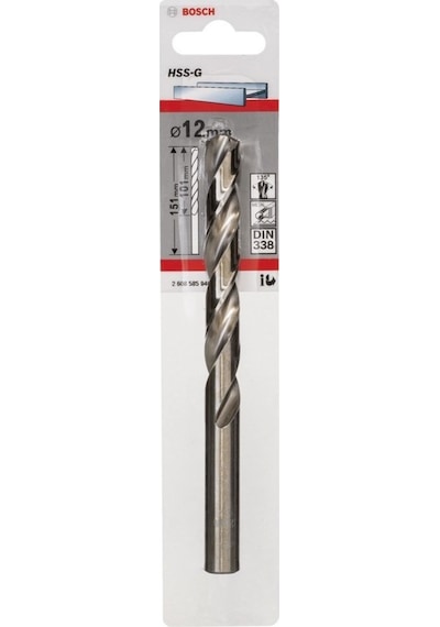 Bosch HSS-G 12.0x151mm - 2608585940