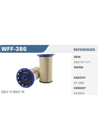 WINKEL WFF-386 Mazot Filtresi VW-Audi Pu8021 Fn2162 W