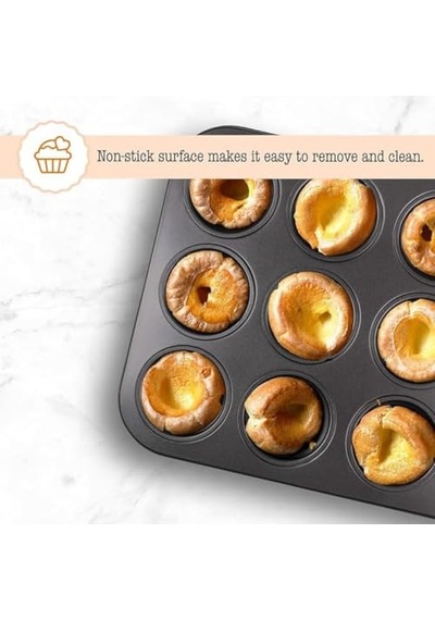 Tr Muffin Kek Kabı Ve Cupcake Fırın Tepsisi Yapışmaz Metal Hamur, 12 Gözlü Muffin Kabı, Cup Cake Pişirme Te Diğer
