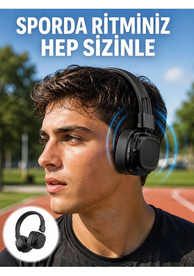 Bluetooth Kulaklık Katlanabilir Tasarımlı Taşınabilir Kablosuz Müzik Kulaklığı Yeni Nesil
