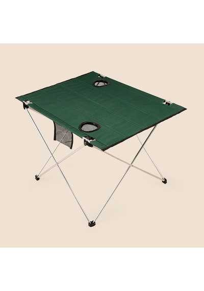 Katlanabilir Kamp Masası - Yeşil - 73x55x48 Cm Çok Renkli