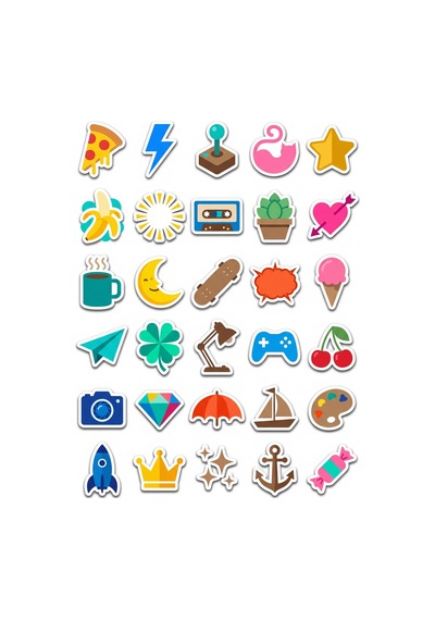 Karma Koleksiyon Pop Sticker Seti 150 Adet - 5'li Mega Paket - Laptop Defter Ajanda Etiketi Çok Renkli