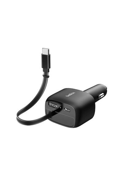 Belkin Ccc001hqbk Boostcharge 75w Entegre Kablolu Araç Şarj Cihazı Siyah