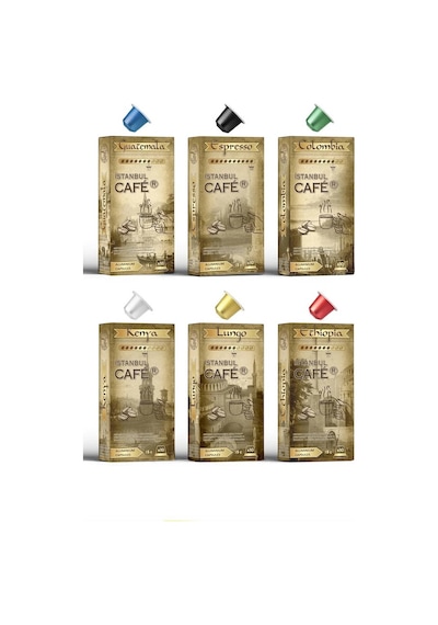 Alüminyum Nespresso Uyumlu Kapsül Kahve 6lı Set Kapsül Kahve