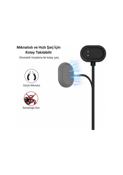 Realme Band 2 İle Uyumlu 1 Metre Usb Manyetik Şarj Kablosu, Akıllı Bileklik Şarj Kablosu, Güçlü Manyetik Bağlantı, Dayanıklı Ve Esnek Kablo, Siyah Çok Renkli Realme Band 2 İle Uyumlu 1 Metre Usb Manyetik Şarj Kablosu, Akıllı Bileklik Şarj Kablosu, Güçlü Manyetik Bağlantı, Dayanıklı Ve Esnek Kablo, Siyah Çok Renkli
