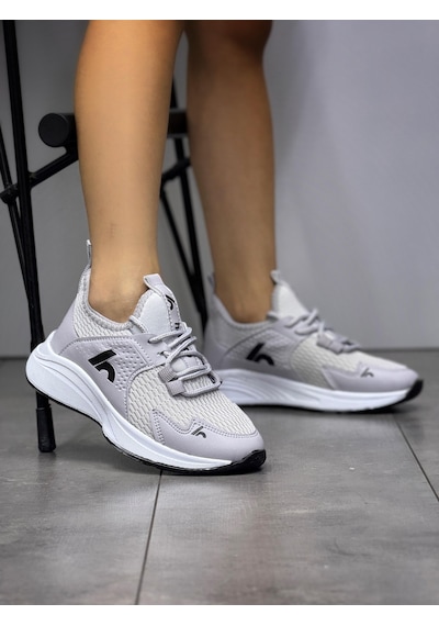Bağcıklı Unisex Çocuk Spor Ayakkabısı-buz-siyah-321