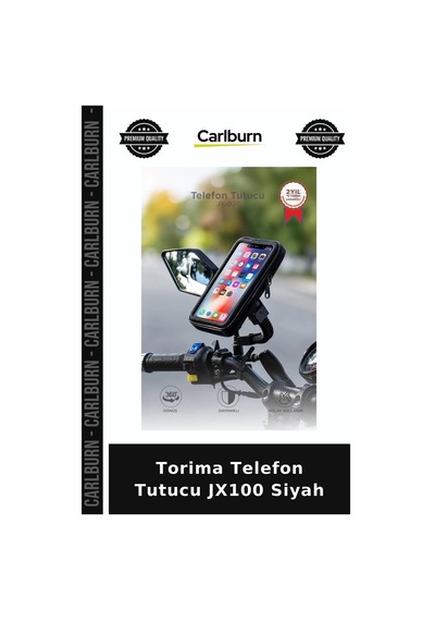 Delux Serisi Torima Telefon Tutucu Jx100 Siyah Scooter Aksesuarı Ulaşım Gereci Dokunmatik Kılıf
