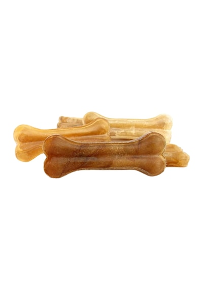 Naturel Beyaz Pres Köpek Çiğneme Kemiği 5'li 7,5cm 7,5 Cm, Tatlandırıcısız