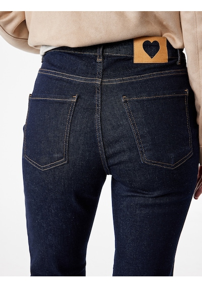 Koton Dar Kesim İspanyol Paça Pamuklu Denim Pantolon - Flare Jeans Koyu İndigo 6sal40164md Indigo