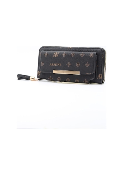Armine C 07 Kadin Portföy Çanta ARMİNE-C07-R11294 Siyah Baskılı