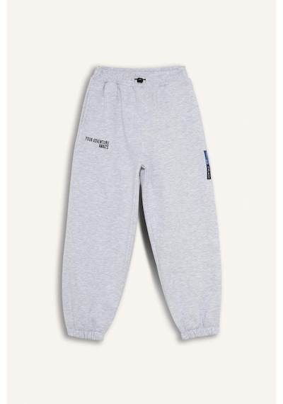Defacto Erkek Çocuk Oversize Geniş Kalıp Beli Lastikli Baskılı Eşofman Altı G5635a825cwgr400 Gri-gr400