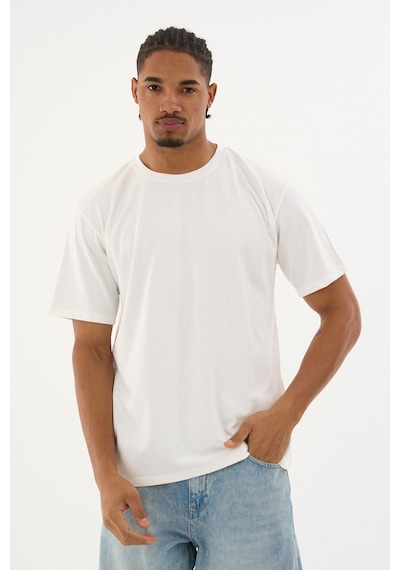 Dechers Erkek %100 Organik Pamuklu Yumuşak Dokulu Comfort Fit Bisiklet Yakalı T-shirt E222 Beyaz Dechers Erkek %100 Organik Pamuklu Yumuşak Dokulu Comfort Fit Bisiklet Yakalı T-shirt E222 Beyaz