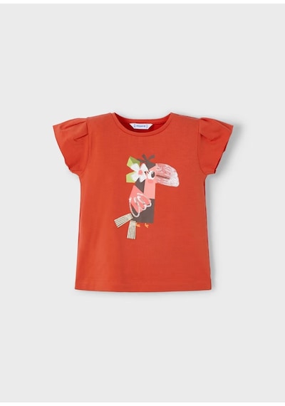 Mayoral Kız Çocuk T-shirt 3015m Turuncu