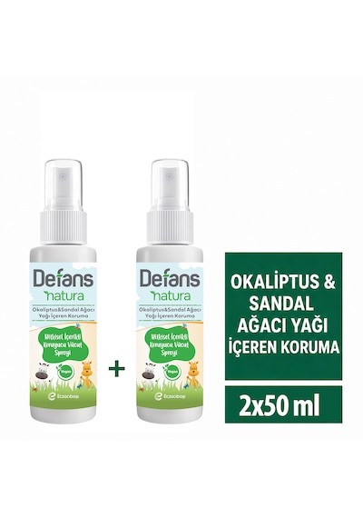 Defans Natura Bitkisel İçerikli Koruyucu Vücut Spreyi 2'li
