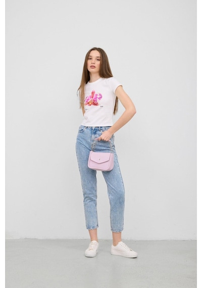 Shule Bags Soshe El Ve Çapraz Çanta Lila Lila