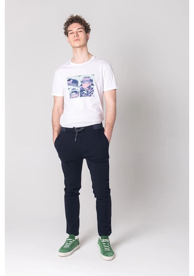 John Frank Travel T-shirt Siyah