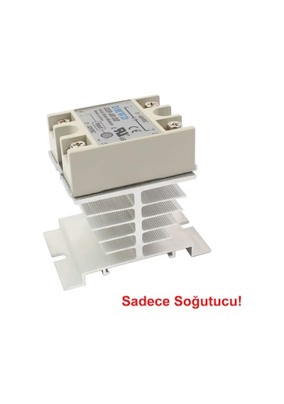 Ssr Alüminyum Soğutucu Blok Solid State Röleler İçin 10a/40a Ray Montaj Edilebilir Isı Sıcaklık Düş