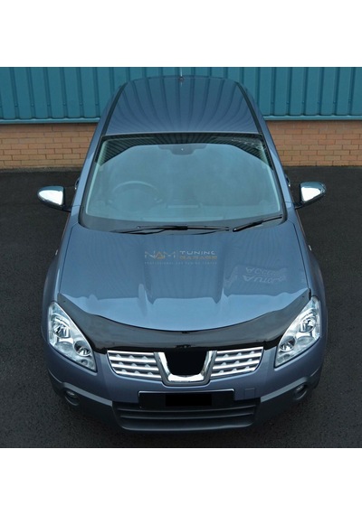 Nissan Qashqai Kaput Koruma Rüzgarlık 2007-2010 Arası Parlak Siya