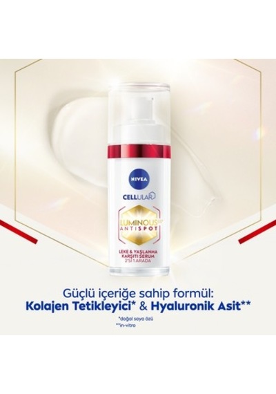 Hyaluronik Asit Ve Kolajen Tetikleyici Leke Karşıtı Cilt Serumu