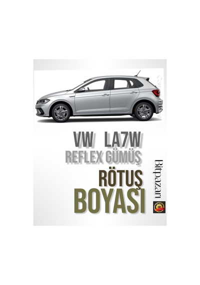 Flea Market Volkswagen Polo, Golf, Passat, Caddy Reflex Gümüş La7w İle Uyumlu Rötuş Boyası, 25ml, Fırçalı
