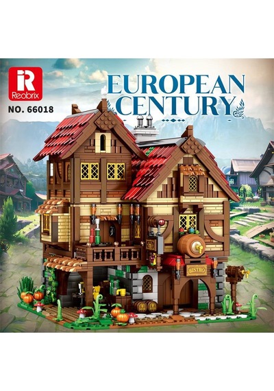 Reobrix 66018 Orta Çağ Bistrosu Yaratıcı Yapı Blok Seti Building Blocks Medieval Bistro -2831 Parça